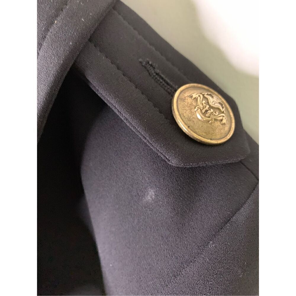 Smythe Pea Coat in black women's size 4 - Picture 7 of 7